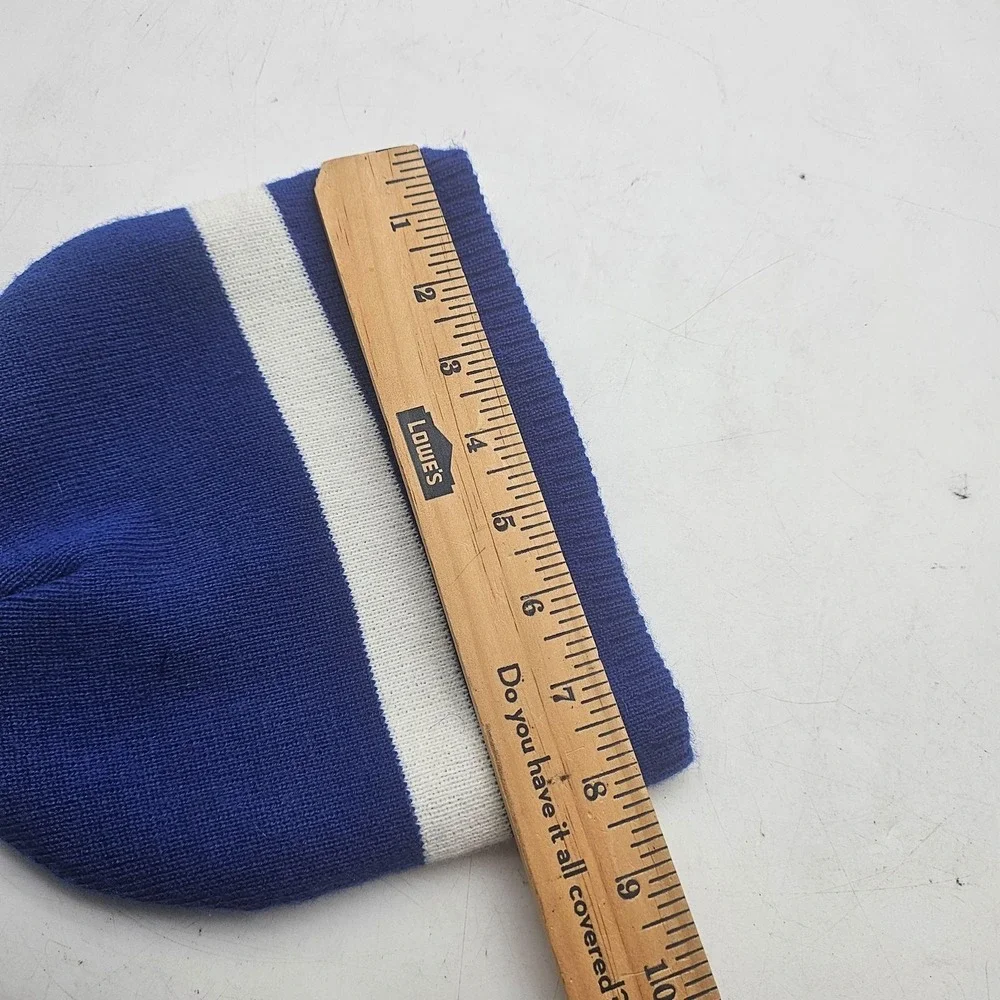 Duke Blue Devils Hat Beanie Mens One Size Blue White Knit NCAA Basketball Twins